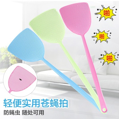 Swatter Thickened Plastic Mosquito Swatter Long Handle Manual Fly Killing Racket Not Rotten Old-Fashioned Home 1 Pack Durable
