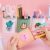 INS Creative Double Grid Pen Holder Girl Heart Cartoon Student Office Desk Surface Panel Multi-Function Separated Storage Box Ornaments