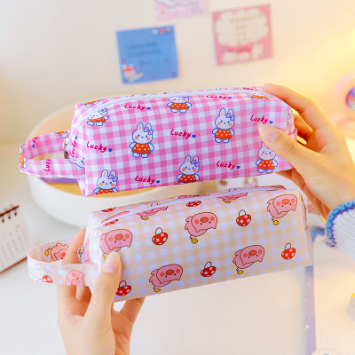 Cartoon Animal Pencil Case Cute Large Capacity Student Stationery Storage Bag Creative Waterproof Exam Stationery Case Pencil Case