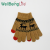 Women's Autumn and Winter Knitted Gloves Cute Sika Deer Wool Cold-Proof Warm with Velvet Touch Screen Gloves