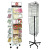 Convenience Store Mesh Basket Hook Two-Layer Storage Rack Supermarket Small Promotional Shelf Food Display Rack