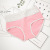 Mid-Waist Cotton Contrast Color Girl Briefs Lightweight Breathable Comfortable High Elastic Belly Contracting Sexy Underwear Women's Pure Cotton