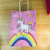 Unicorn Kraft Paper Bag Gift Bag Paper Bag Takeaway Packing Bag Logo