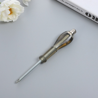 Factory Direct Supply Three-Purpose Transparent Crystal Wrench Screwdriver Hardware Store Wholesale 2 Yuan Store Supply