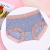 Exclusive for Cross-Border Exquisite Lace Underwear Women's Cotton Crotch Mid Waist Girl Breathable Women's French Briefs Thin