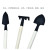 Factory Direct Sales 3-Piece Set Garden Tools Wooden Handle Shovel Spade Mini Shovel