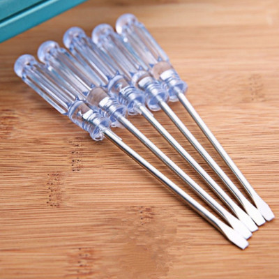 Factory Direct Sales Small Crystal Screwdriver Cross and Straight Screwdriver Wholesale One Yuan Store Supply