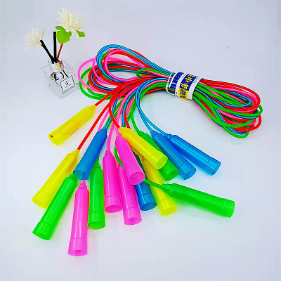 Factory Direct Sales PVC Plastic Skipping Rope Student Only Skipping Rope Wholesale Two Yuan Store Supply