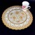 Factory Direct Sales PVC Gilding Coaster Placemat Multi-Purpose Gold Silk Mat Wholesale Two Yuan Supply