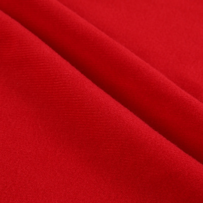 Spot Goods 125G Loop Velvet Fabric Sportswear School Uniform Fabric Single-Sided Brushed Warp Knitted 100% Polyester Knitted Flannel Fabric