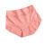 Average Size Briefs Solid Color Mid-Waist Exquisite Lace Pattern Cotton Underwear Women's Breathable Comfortable Soft Women's Underwear