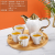 Factory Direct Sales Ceramic Coffee Cup Soup Pot Sealed Jar Tea Set