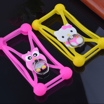 Universal Mobile Phone Case Wholesale Mobile Phone Drop-Resistant Protective Case with Ring Bracket Hot Selling Silicone Phone Case