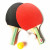 Factory Direct Sales Table Tennis Rackets Training Two Shots Three Balls Shakehand Grip Table Tennis Rackets Set Primary and Secondary School Students Training