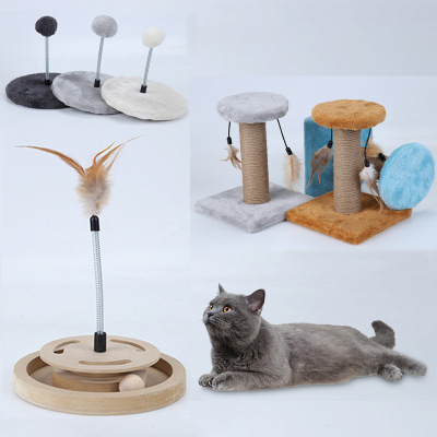 Factory Direct Sales Cat Climbing Frame Pet Supplies Cat Toy Spot Cat Puzzle Toy Cat Grinding Claw Cat Scratch Board