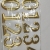 Digital Door Plate Factory Direct Sales Three-Dimensional Adhesive Golden Numbers Number Plate House Numbering Arabic Numbers