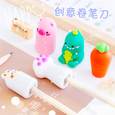 Creative Cartoon Animal Pencil Sharpener Student School Supplies Super Cute Pencil Knife Cute Manual Pencil Shapper