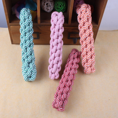 Manufacturers Supply Cotton String Pet Toys Cotton String Corncob Dog Tooth Cleaning Molar Rod Pet Knot Toy