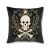 Cross-Border Amazon Halloween Pillow Cover New Peach Skin Fabric Skull Series Pillow Pumpkin Throw Pillowcase Wholesale