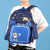 Children's Backpack New Contrast Color Cartoon Boy's and Girl's Schoolbag Grade 1-6 Primary School Student Schoolbag Super Light and Burden-Free