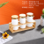 Factory Direct Sales Ceramic Tableware Ceramic Sealed Can 3 Multi-Shape Seasoning Containers Wooden Shelves Can Be Customized