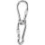 Galvanized Safety Buckle Spring Hook with Ring Spring Fastener Hooded Climbing Button Carabiner Safety Hook Dog Chain Buckle Hanger Safety Hoy