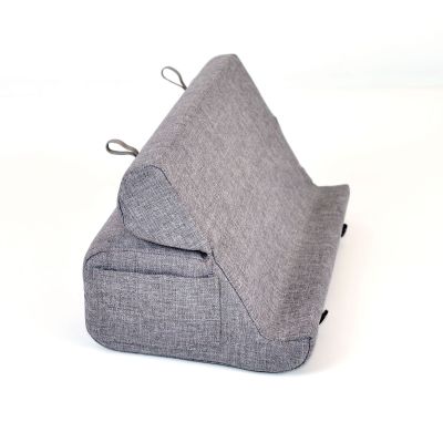 Foldable Lazy Reading Canvas Pillow Holder Tablet Computer Stand Pillow Flat Computer Cellphone Multifunctional Base Triangle Pillow