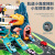 Children's Car Adventure Parking Lot Building Electric Roller Coaster Dinosaur Panshan Road Rail Car Toy