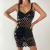 Stylish and Sexy Body Chain - Nightclub Super Glittery Handcrafted Body Jewelry with Midi Skirt