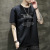 Men's Summer T-shirt Men's round Neck Half Sleeve Men's Printed Short Sleeve Stall Night Market Slim Fit Base T-shirt Fashion