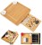 Bamboo Cheese Cutting Board Combination Set Western Style Bamboo Chopping Board Cheese Cheese Plate Knife Box Creative Kitchen Tools