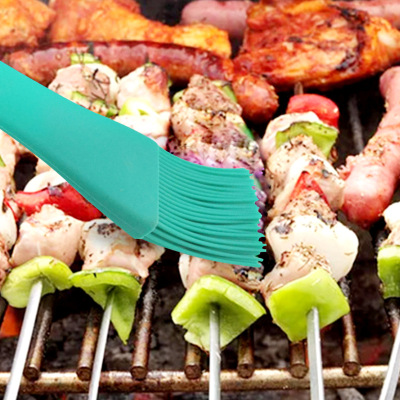 New Color Integrated Double-Headed BBQ Silicone Dual-Use Scraper Brush Baking Tool