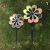 New Arrival Hollow Color Film Eight Pieces Windmill Outdoor Decoration Park Display and Installation Windmill Edge Windmill