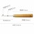 Leather Tools round Hole Gourd Straight Head with Hook Wooden Handle Awl Crochet Hook Positioning Household Tools