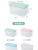 Storage Box Transparent Plastic Kitchen Storage Fruit Egg Storage Box with Lid Storage Food in Refrigerator Storage