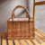 Linyi Willow Woven Bag Bridesmaid Best Man Gift Basket Sisters Group Rattan Woven Heart-Breaking Gift Box Empty