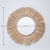 Retro Handmade round Makeup Mirror Decorative Mirror Studio B & B Wall Raffia Hanging Mirror Wholesale