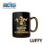 [Search the Same Style in the Store] Genuine One Piece Mug Black Gold Coffee Cup Good-looking Gift Luffy Ceramic