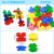 Wholesale Kindergarten Toy Building Blocks Plastic Desktop Puzzle Puzzle Early Education Snowflake Large Particles Pipeline Building Blocks