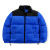 Cross-Border Supply Autumn and Winter Contrast Color Couple down Cotton-Padded Jacket Loose Thick Warm Quilted Jacket Stand Collar Cotton-Padded Coat