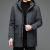 Detachable Liner Winter New Cotton-Padded Coat Men's Detachable Hat Thickening Trendy Coat Young and Middle-Aged Loose Solid Color Cotton-Padded Jacket