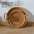 Nordic Style Vietnam Autumn Rattan Woven Storage Dessert Small round Snack Candy Coffee Table Top Sundries Handmade Basket