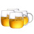 Fanshi Borosilicate Tea Cup Heat-Resistant Breakfast Cup Glass Water Cup Transparent Mug Coffee Cup Milk Cup Set