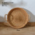 Nordic Style Vietnam Autumn Rattan Woven Storage Dessert Small round Snack Candy Coffee Table Top Sundries Handmade Basket