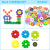 Wholesale Kindergarten Toy Building Blocks Plastic Desktop Puzzle Puzzle Early Education Snowflake Large Particles Pipeline Building Blocks