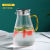 Large Capacity Glass Cold Water Bottle Juice Drink Pot Household Creative Borosilicate Glass Kettle Boiling Water Cold Water Jug