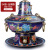 Baijie Household Cloisonne Electric Grill Dual-Use Hot Pot Brass Electric Chafing Dish Enamel Copper Pot Craft Charcoal Meat Pot