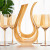 Electroplated Crystal Cup Gold Model Room Goblet Amber Red Wine Glass Wine Decanter Color Cup