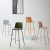 Modern Minimalist Bar Chair Italian Bar Leisure High Stool Coffee Shop Milk Tea Shop Bar Stool Indoor High Leg