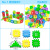 Wholesale Kindergarten Toy Building Blocks Plastic Desktop Puzzle Puzzle Early Education Snowflake Large Particles Pipeline Building Blocks
